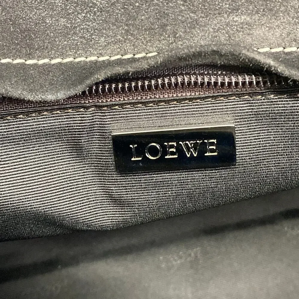 Loewe Amazona 36 Handbag Suede Leather